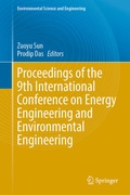 Cover: Proceedings of the 9th International Conference on Energy Engineering and Environmental Engineering - Springer