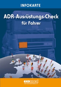 Abbildung von: Infokarte ADR-Ausrüstungs-Check für Fahrer - ecomed Storck