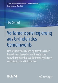 Abbildung von: Verfahrensprivilegierung aus Gründen des Gemeinwohls - Springer