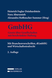 Abbildung von: GmbHG - Gesetz über Gesellschaften mit beschränkter Haftung - Verlag Österreich
