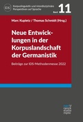 Cover: Neue Entwicklungen in der Korpuslandschaft der Germanistik - Narr Francke Attempto Verlag