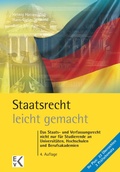 Cover: Staatsrecht - leicht gemacht. - Ewald von Kleist Verlag