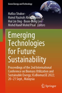 Enlarge image Cover: Emerging Technologies for Future Sustainability - Springer
