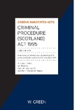 Cover: Criminal Procedure (Scotland) Act 1995 - W.Green
