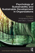 Cover: Psychology of Sustainability and Sustainable Development in Organizations - Routledge