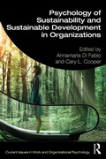 Cover: Psychology of Sustainability and Sustainable Development in Organizations - Routledge