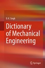 Cover: Dictionary of Mechanical Engineering - Springer