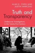 Bild: Truth and Transparency - Cambridge University Press