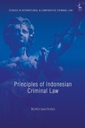 Cover: Principles of Indonesian Criminal Law - Hart Publishing