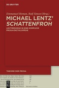 Cover: Michael Lentz' >Schattenfroh< - De Gruyter