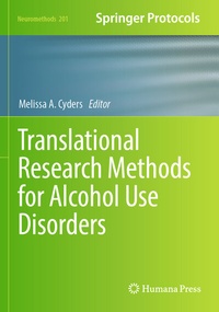 Abbildung von: Translational Research Methods for Alcohol Use Disorders - Springer