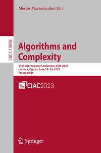 Enlarge image Cover: Algorithms and Complexity - Springer