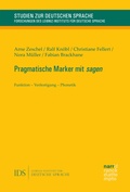 Cover: Pragmatische Marker mit sagen - Narr Francke Attempto Verlag
