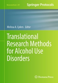 Abbildung von: Translational Research Methods for Alcohol Use Disorders - Humana
