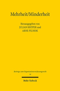 Abbildung von: Mehrheit/Minderheit - Mohr Siebeck