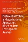 Cover: Preferential Voting and Applications: Approaches Based on Data Envelopment Analysis - Springer