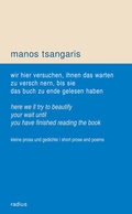 Cover: wir hier versuchen, ihnen das warten zu versch&ouml;nern, bis sie das buch zu ende gelesen haben - Radius