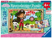 Abbildung von: Kinderpuzzle 2x24 Teile - Gabby's Dollhouse - Auf zur Piraten-Party! - Ravensburger