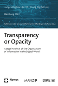 Cover: Transparency or Opacity - Dike Verlag Z&uuml;rich