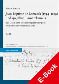 Abbildung von: Jean-Baptiste de Lamarck (1744-1829) und 150 Jahre 'Lamarckismus' - Franz Steiner Verlag
