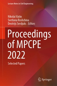 Enlarge image Cover: Proceedings of MPCPE 2022 - Springer