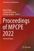 Cover: Proceedings of MPCPE 2022 - Springer