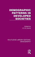 Cover: Demographic Patterns in Developed Societies - Routledge
