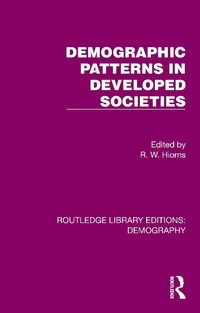 Enlarge image Cover: Demographic Patterns in Developed Societies - Routledge