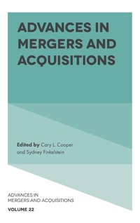 Enlarge image Cover: Advances in Mergers and Acquisitions - Emerald Publishing Limited