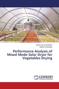 Cover: Performance Analysis of Mixed Mode Solar Dryer for Vegetables Drying - LAP Lambert Academic Publishing