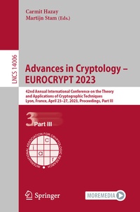 Abbildung von: Advances in Cryptology - EUROCRYPT 2023 - Springer