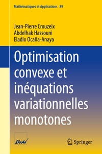 Abbildung von: Optimisation convexe et inéquations variationnelles monotones - Springer