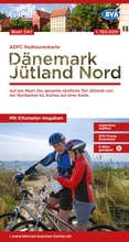 Bild: ADFC-Radtourenkarte DK1 Dänemark/Jütland Nord 1:150.000, reiß- und wetterfest, E-Bike geeignet, GPS-Tracks Download, mit Bett+Bike Symbolen, mit Kilometer-Angaben - KOMPASS-Karten