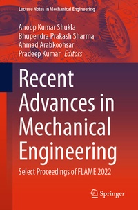 Enlarge image Cover: Recent Advances in Mechanical Engineering - Springer