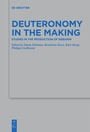 Cover: Deuteronomy in the Making - De Gruyter