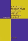 Cover: Uncertain Values - De Gruyter