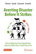 Cover: Averting Disaster Before It Strikes - Springer