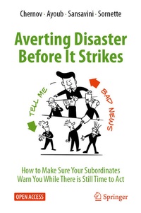 Enlarge image Cover: Averting Disaster Before It Strikes - Springer