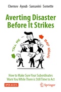Cover: Averting Disaster Before It Strikes - Springer