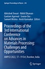 Cover: Proceedings of the 3rd International Conference on Advances in Materials Processing: Challenges and Opportunities - Springer