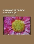 Cover: Estudios de Critica Literaria (5) - Rarebooksclub.com