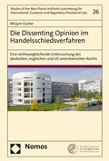 Cover: Die Dissenting Opinion im Handelsschiedsverfahren - Nomos