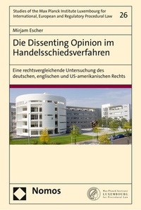 Abbildung von: Die Dissenting Opinion im Handelsschiedsverfahren - Nomos