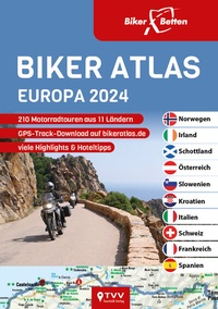 Abbildung von: Biker Atlas EUROPA 2024 - TVV Touristik-Verlag GmbH