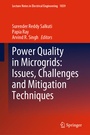 Cover: Power Quality in Microgrids: Issues, Challenges and Mitigation Techniques - Springer