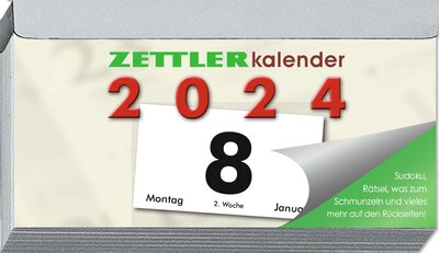 Abbildung von: Tagesabreißkalender Q 2024 10,9x5,9 - Zettler