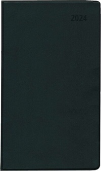 Bild vergrößern Bild: Taschenplaner Leporello PVC schwarz 2024 9,5x16 1M/1S - Neumann Verlage GmbH & Co. KG