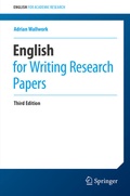 Cover: English for Writing Research Papers - Springer