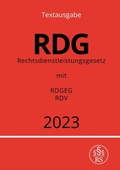 Abbildung von: Rechtsdienstleistungsgesetz - RDG 2023 - epubli