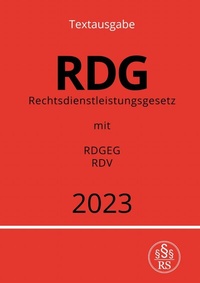 Abbildung von: Rechtsdienstleistungsgesetz - RDG 2023 - epubli